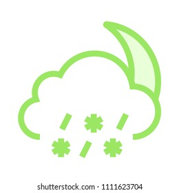 snowfalling vector icon