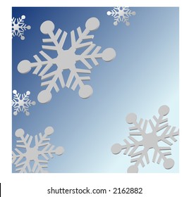 snowflake 3d illustrated series