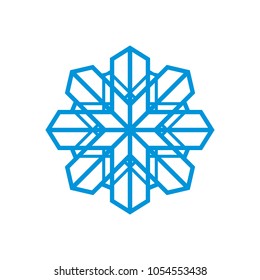 Snowflake abstract sign