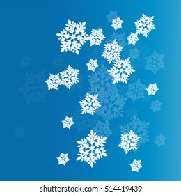 Snowflake abstract vector background Christmas design