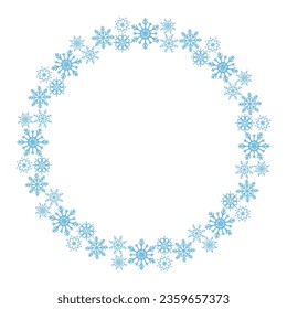 snowflake art drawn round frame