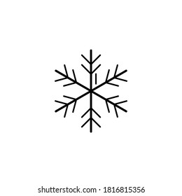 icono de la línea de arte copo de nieve. Ilustración vectorial esp 10