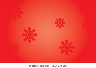 Schneeflocke Hintergrund Banner Poster mit rotem Farbverlauf   Farbvektor.