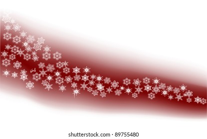 Snowflake background. Christmas and New Year concept.  Winter holiday Greeting card, vector