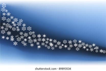 Snowflake background. Christmas winter concept, vector