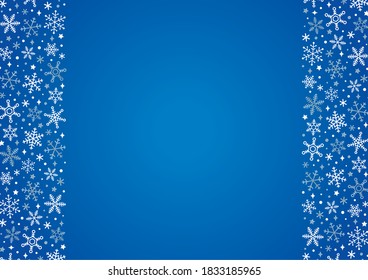 Snowflake background frame, Christmas material.