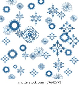 Snowflake background illustration