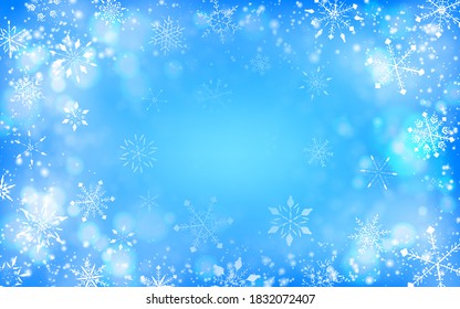 Snowflake background material Christmas image