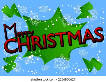 Fondo de copo de nieve con texto de Feliz Navidad. Afiche del evento navideño, invierno, nieve, pancarta navideña.