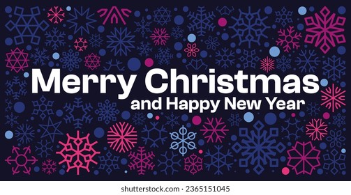 Snowflake background. Seamless print with falling snowflakes for winter holiday greeting card. Vector snowfall background. Snowy flakes, seasonal blizzard or snowstorm. Holiday celebration
