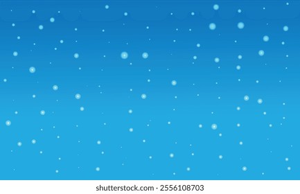 Snowflake Background. Snowfall In Sky Background. Christmas snowflakes. Heavy snowfall, snowflakes in different shapes and forms.