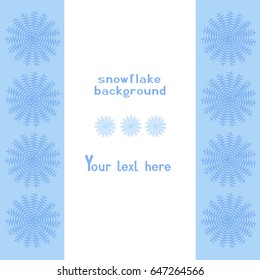 snowflake background template for text