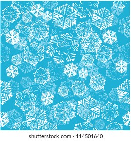 Snowflake background vector