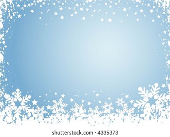 Snowflake background - vector