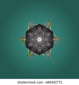 Snowflake background. Vector christmas abstract colorful background with falling snowflake. Vector illustration.