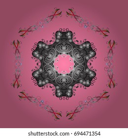 Snowflake background. Vector christmas abstract colorful background with falling snowflake. Vector illustration.