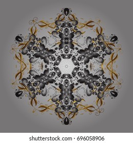 Snowflake background. Vector christmas abstract colorful background with falling snowflake. Vector illustration.