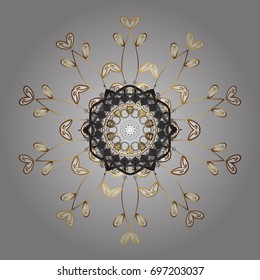 Snowflake background. Vector christmas abstract colorful background with falling snowflake. Vector illustration.