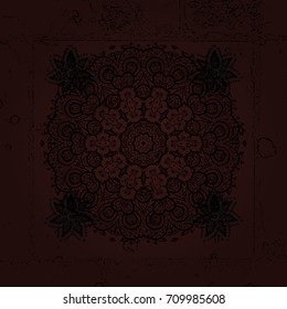 Snowflake background. Vector christmas abstract colorful background with falling snowflake. Vector illustration.