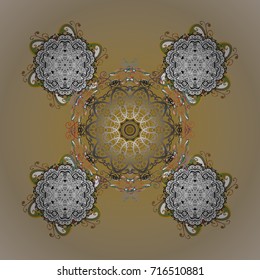 Snowflake background. Vector christmas abstract colorful background with falling snowflake. Vector illustration.