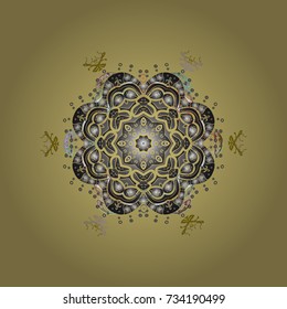 Snowflake background. Vector christmas abstract colorful background with falling snowflake. Vector illustration.