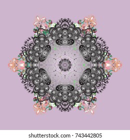 Snowflake background. Vector christmas abstract colorful background with falling snowflake. Vector illustration.