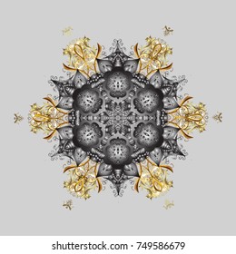 Snowflake background. Vector christmas abstract colorful background with falling snowflake. Vector illustration.