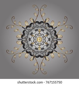 Snowflake background. Vector christmas abstract colorful background with falling snowflake. Vector illustration.