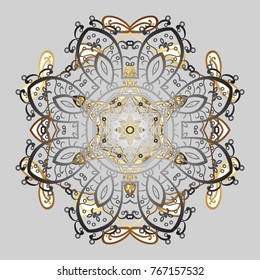 Snowflake background. Vector christmas abstract colorful background with falling snowflake. Vector illustration.