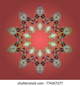 Snowflake background. Vector christmas abstract colorful background with falling snowflake. Vector illustration.