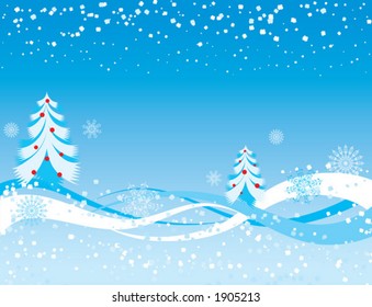 Snowflake background, vector illustration