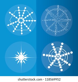 Snowflake background Vectors