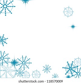 Snowflake background Vectors