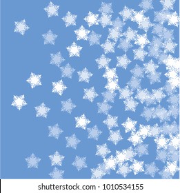 Snowflake background which consists of isolated elements. Stylish, consist of beautiful elements in snowflake background. Can be used as print, wallpaper, cards, poster, logo, background