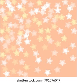 Snowflake background which consists of isolated elements. Stylish, consist of beautiful  elements in snowflake background. Can be used as print, wallpaper, cards, poster, logo, background 