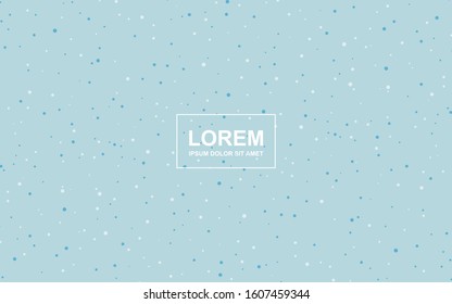 Snowflake Background with White and Light Blue