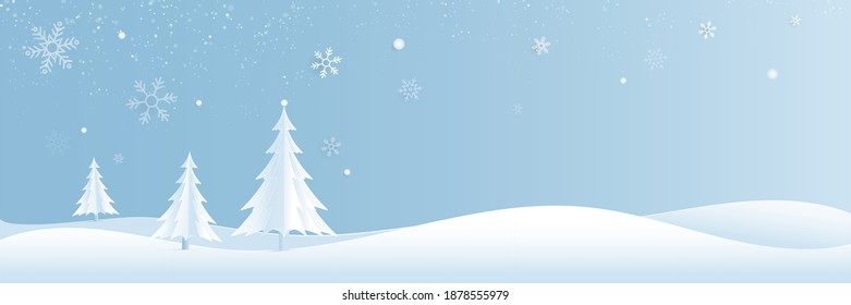 Snowflake background,christms tree,Free space for decoration
