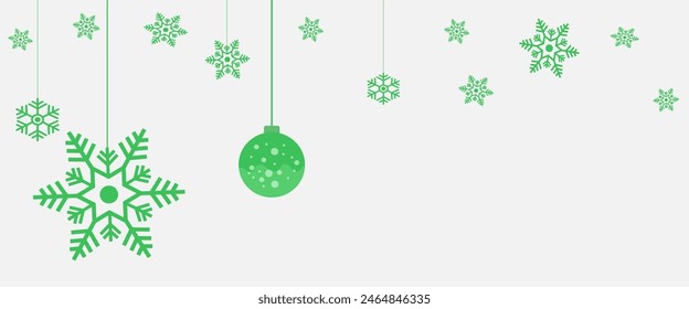Snowflake and ball. Winter pattern snow ornament Vector design for Christmas