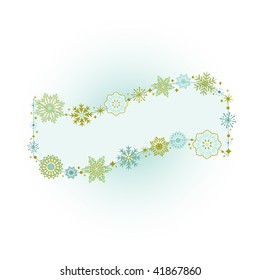 Snowflake banner (Several snowflake designs)
