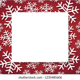 snowflake banner for web Christmas concept background vector illustration eps 10