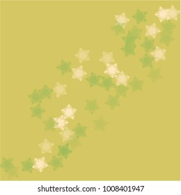 Snowflake banner which consists of isolated elements. Stylish, consist of beautiful elements in snowflake banner. Can be used as print, wallpaper, cards, poster, logo, background