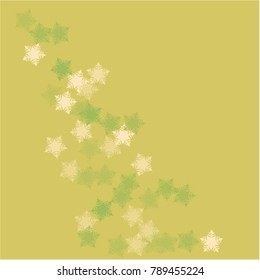 Snowflake banner which consists of isolated elements. Stylish, consist of beautiful  elements in snowflake banner. Can be used as print, wallpaper, cards, poster, logo, background
