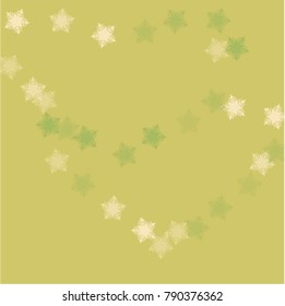 Snowflake banner which consists of isolated elements. Stylish, consist of beautiful  elements in snowflake banner. Can be used as print, wallpaper, cards, poster, logo, background