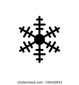 Snowflake black icon. Vector eps 10