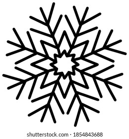 snowflake black on white background, isolated, vector, illustration, tattoo, laser cut, logo, drawing, decorative element, graphics, stamp, 