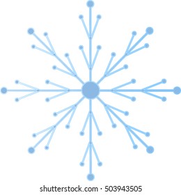 snowflake blue white background, winter, symbol, vector