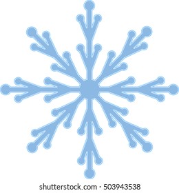 snowflake blue white background, winter, symbol, vector