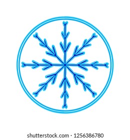 snowflake blue.symbol of winter.