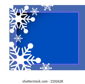 snowflake border frame