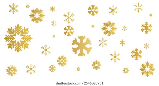 snowflake border vector icon. Christmas snowflake border banner. vector illustration.